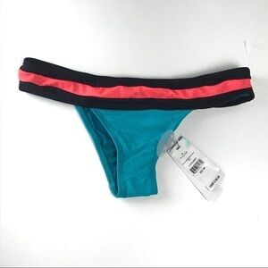 PilyQ Colorblock Cheeky Bikini Swim Bottom